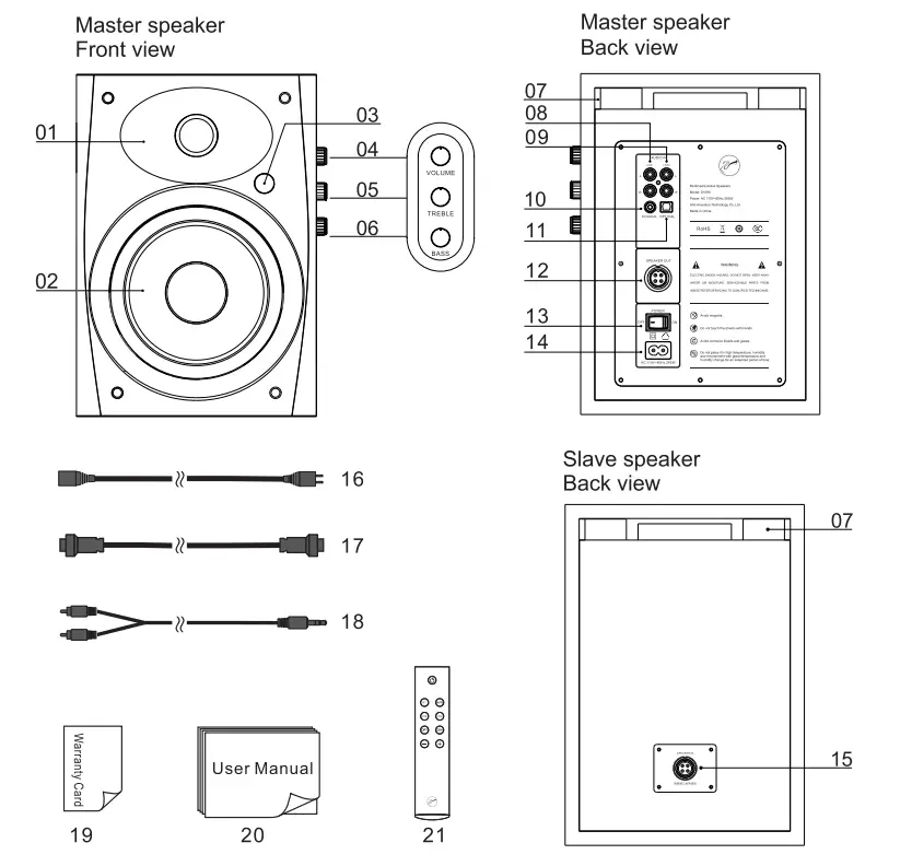 Hivi D1090 Multimedia Active Speaker - figure 1
