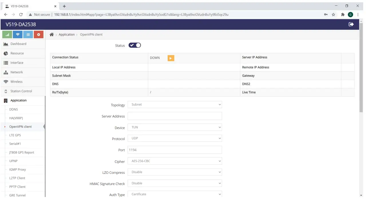 EXVIST V519 Data Transfer Unit 4G or 3G Industrial Router Setting 8