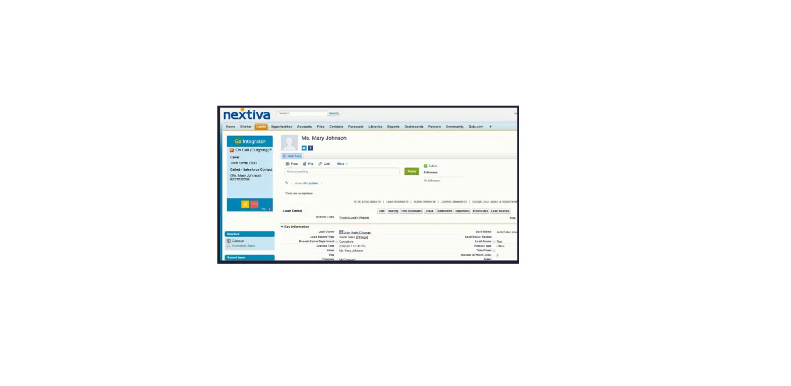 Setting Up Salesforce Integration With Go Integrator Db For Nextiva Setting Up Salesforce Integration With Go Integrator Db For Nextiva