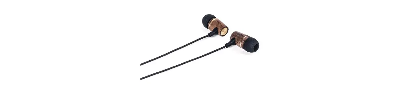 Lstn Sound Wembley Earbuds In Walnut Wood With In-line Microphone And Volume Control User Guide