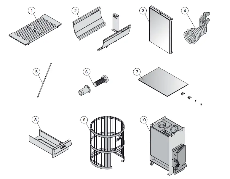 HARVIA Legend 240 Green Flame Wood Burning Stove FIG (15)