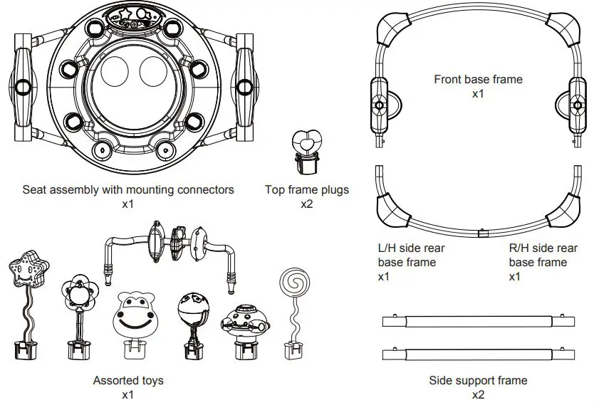 anko BOUNCE ACTIVITY CENTRE Instruction Manual - Supplied loose in box