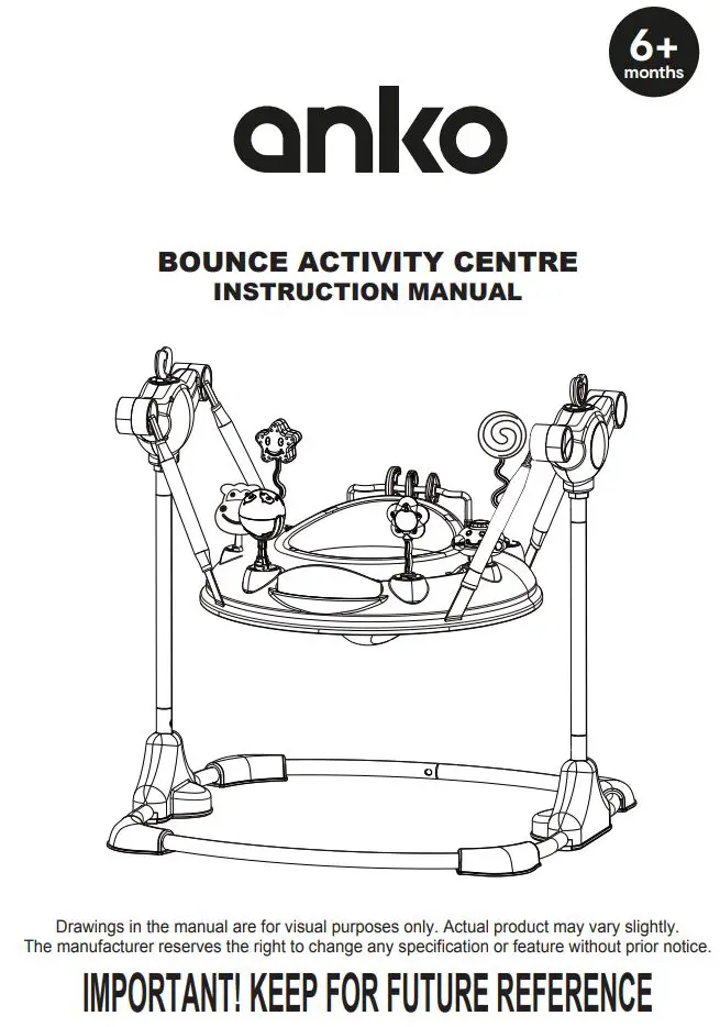 anko BOUNCE ACTIVITY CENTRE Instruction Manual