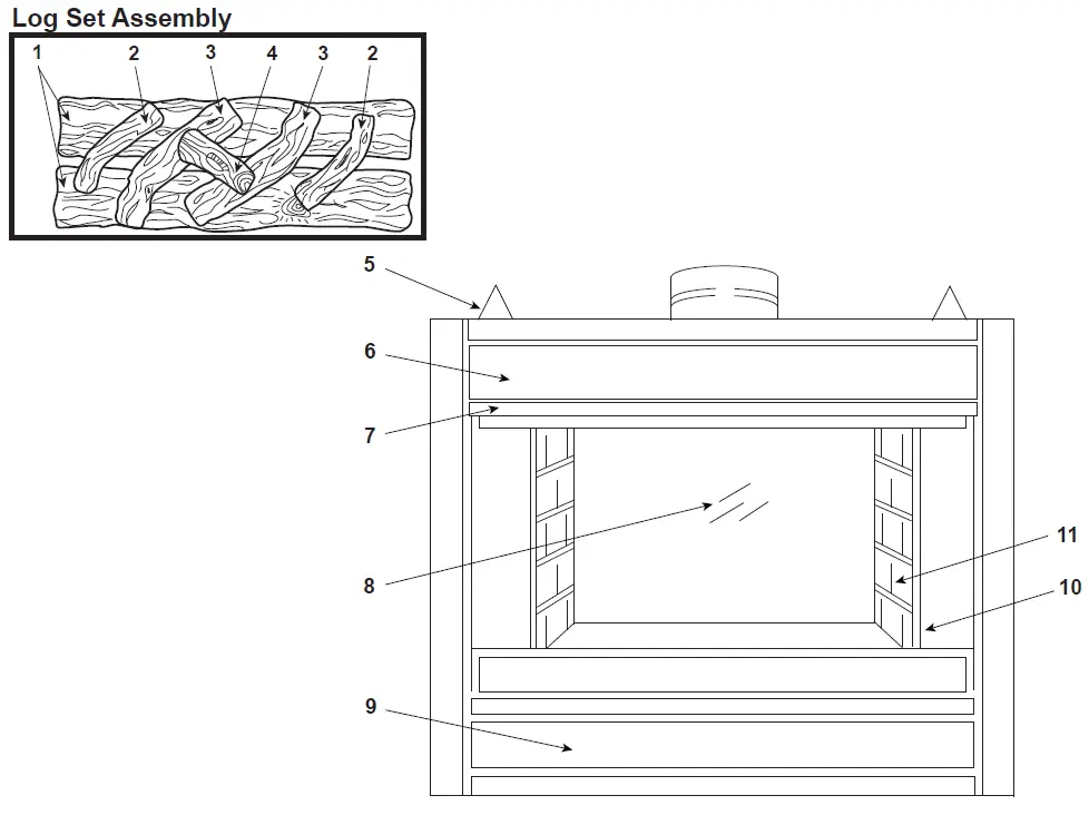 heatilator GC300ST See-thru Gas Fireplace fig (1)
