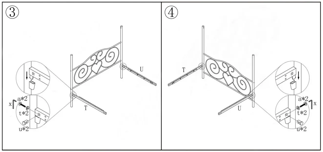 Huluwat DJ-748G-WH Canopy Beds - Figure 3
