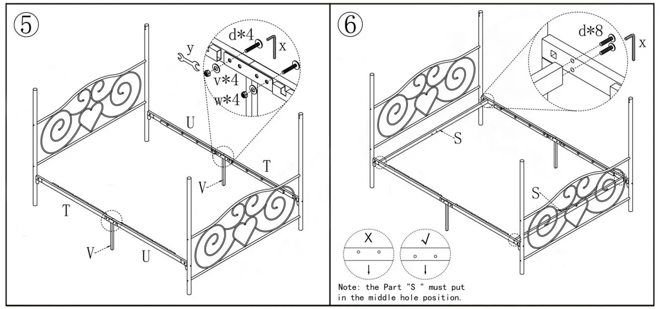 Huluwat DJ-748G-WH Canopy Beds - Figure 4