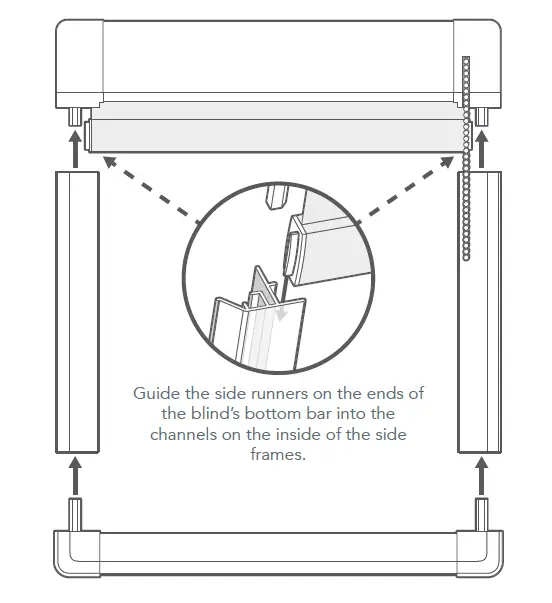 blinds2go PerfectFIT Florence Blackout Fuchsia Roller Blind fig (2)