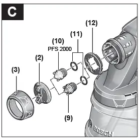 BOSCH-PFS-1000,-2000-Paint-Spray-System-fig4