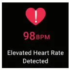 iTOUCH Sport 3 Smart Watch User Manual - Elevated Heart Rate