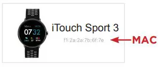 iTOUCH Sport 3 Smart Watch User Manual - Search and select iTouch Sport 3 to pair