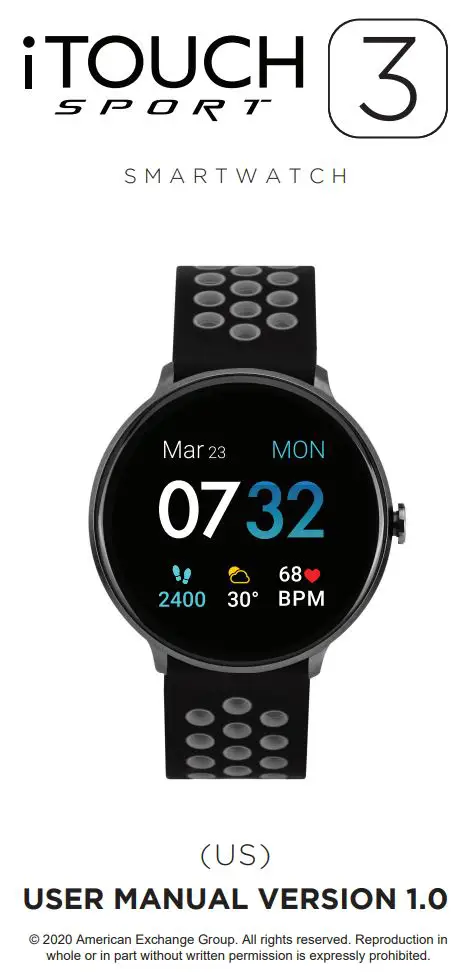 iTOUCH Sport 3 Smart Watch User Manual