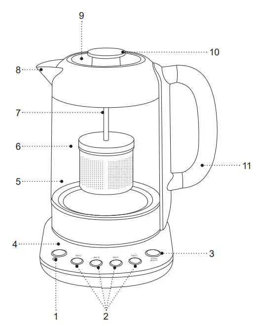 BRAYER BR1028 Electric kettle - ELECTRIC KETTLE