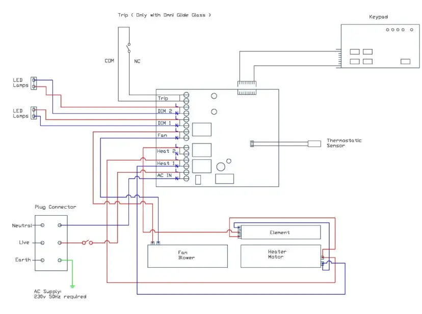 FLAMERITE FIRES Glazer Electric Fire Fan Heater fig 15