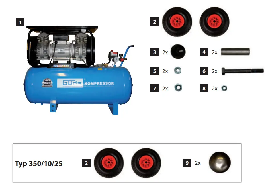 Gude 50090 Serise Compressor AirPower - Figure 1