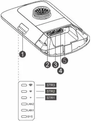 RUIJIE 5GHz Dual-stream 5KM Wireless Bridge Series A03