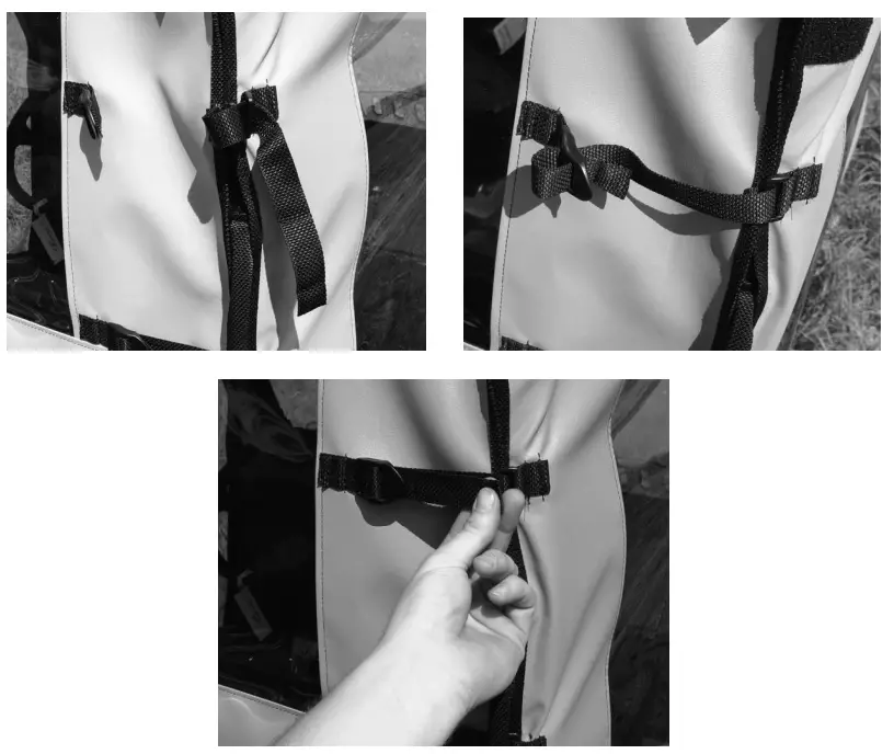 FALCON RIDGE John Deere Gator XUV 550 Cab Enclosure - snaps along 3