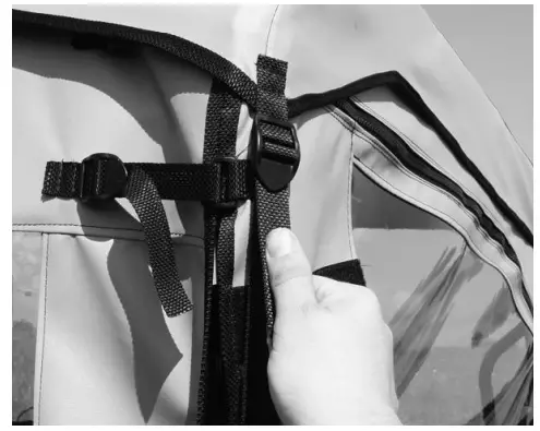 FALCON RIDGE John Deere Gator XUV 550 Cab Enclosure - snaps along 7