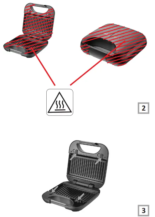 Amica SMK 4021 Sandwich Maker - Fig1