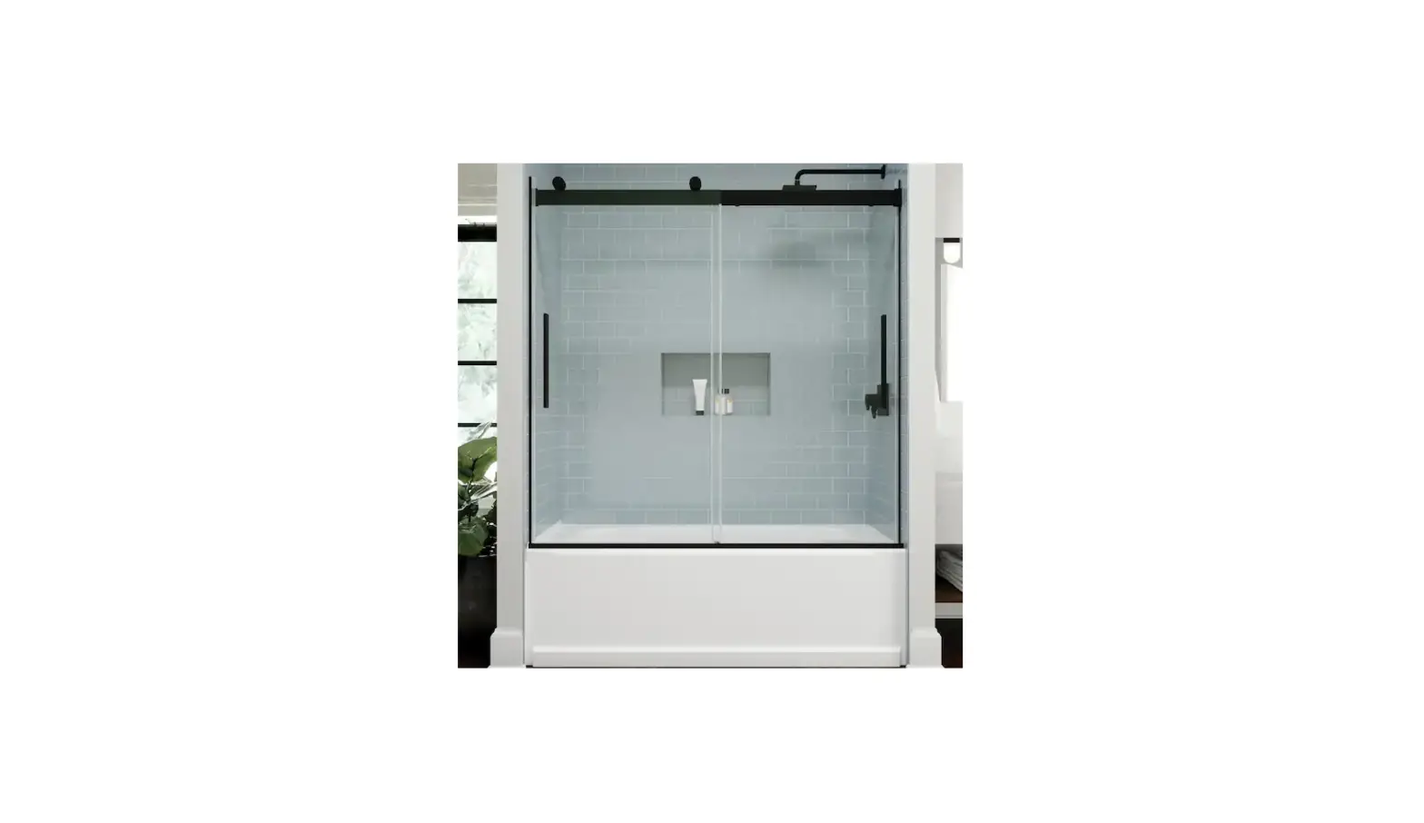 Es-diy Kjfxsd5658ch08v1 58-60 Inch W X 58 Inch H Sliding Semi Frameless Tub Door In Chrome With Clear Glass Instruction Manual Es-diy Kjfxsd5658ch08v1 58-60 Inch W X 58 Inch H Sliding Semi Frameless Tub Door In Chrome With Clear Glass Instruction Manual