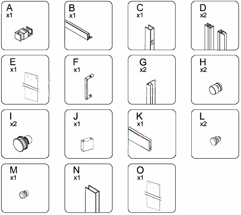 ES-DIY-KJFXSD5658CH08V1-58-60-Inch-W-x-58-Inch-H-Sliding-Semi-Frameless-Tub-Door-in-Chrome-with-Clear-Glass-fig-2