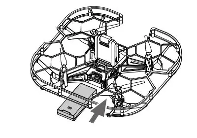 dji ROBOMASTER TT Swarm Combo Drone User Guide - Insert the flight batteries into the aircraft