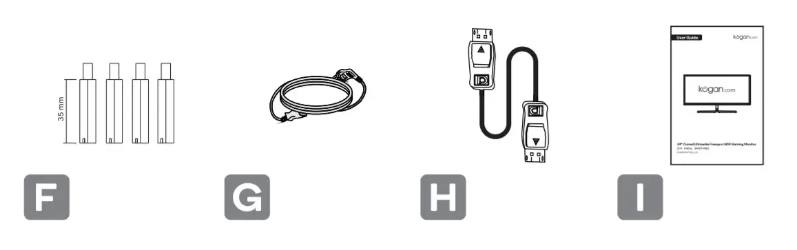 kogan KAMN34FXQULA 34 Curved Ultrawide Freesync HDR Gaming Monitor - fig2