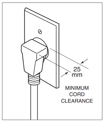Power Cord Clearance