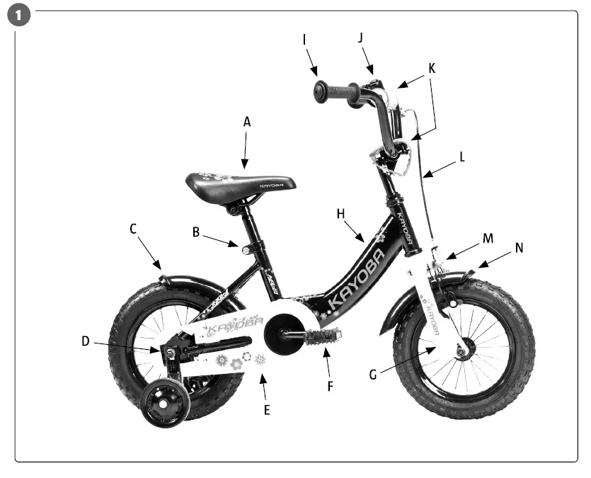 KAYOBA-022234-Children-s-bicycle-Removable-Support-Wheel-fig-1