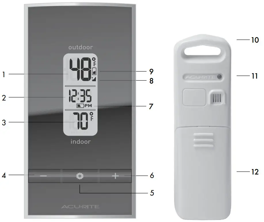 AcuRite Wireless Thermometer 00419BP 00421 - Features