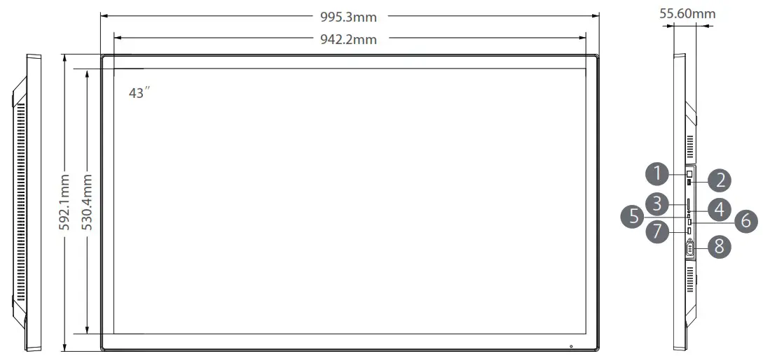 Shenzhen Electron Technology E0038 Interactive Digital Signage - Exterior Components 1