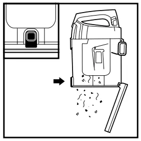 Press lower release button