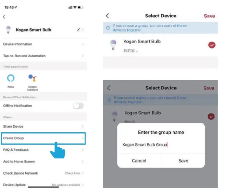 kogan KAGU10RGB1B Smarterhome 5W Colour and Cool or Warm White Smart Bulb - Fig10