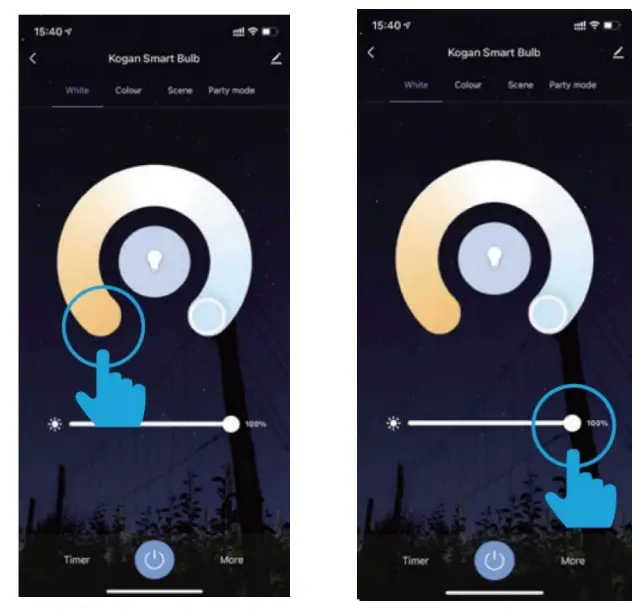 kogan KAGU10RGB1B Smarterhome 5W Colour and Cool or Warm White Smart Bulb - Fig5