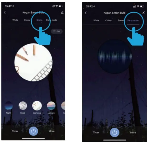 kogan KAGU10RGB1B Smarterhome 5W Colour and Cool or Warm White Smart Bulb - Fig7