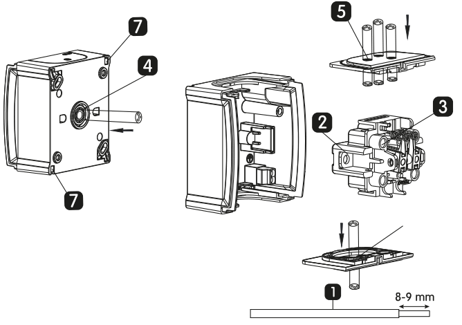 Panasonic Pacific Double One-Way Push Button - 1