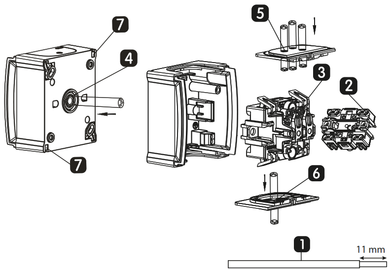 Panasonic Pacific Double One-Way Push Button - 2