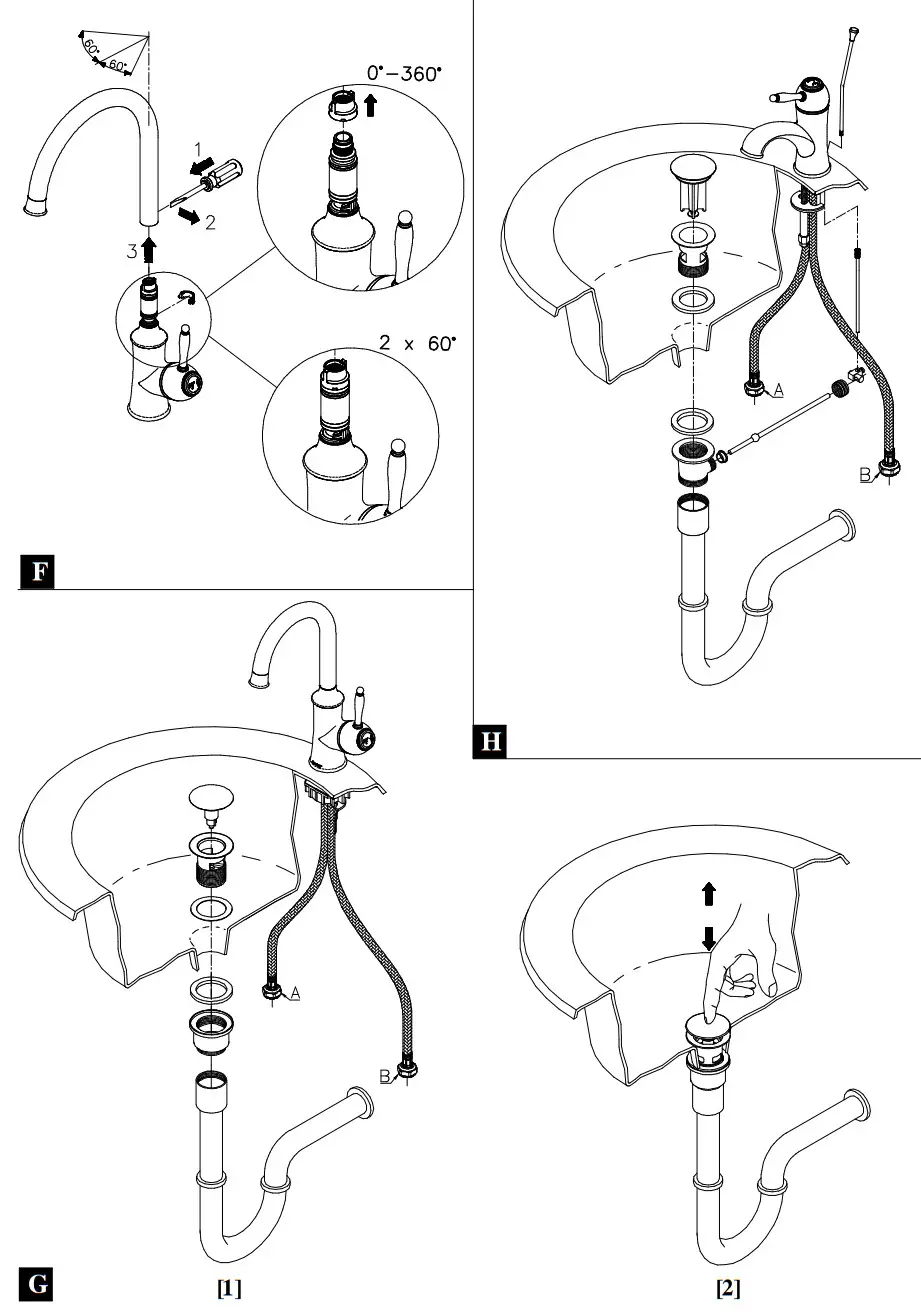 damixa Tradition Polished Copper PVD Kitchen Mixer - Figure 2