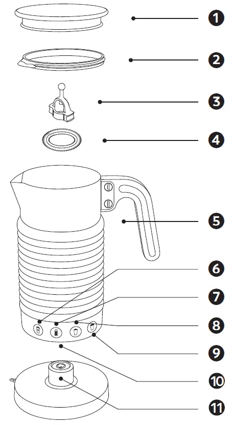 NESPRESSO AEROCCINO 4 Milk Frother 2