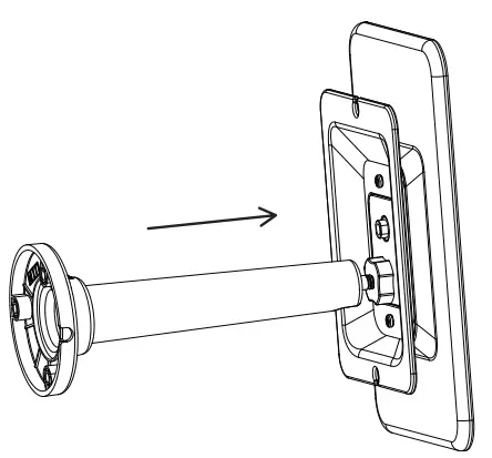 CONCORD QC5528 Solar Panel to Suit Wi-Fi Battery Powered Cameras - attached nut