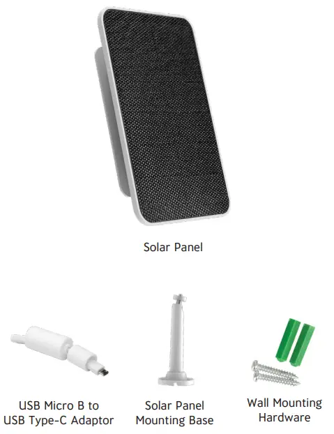 CONCORD QC5528 Solar Panel to Suit Wi-Fi Battery Powered Cameras - box