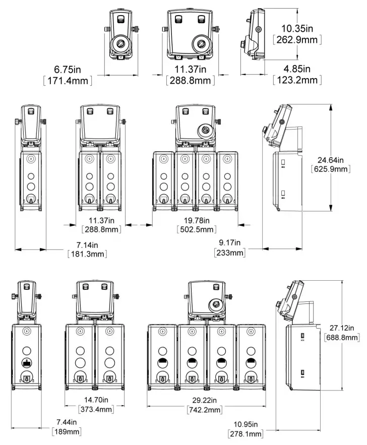DEMA 800 Series Dilution-At-Hand Extreme Chemical Dispenser - fig 10