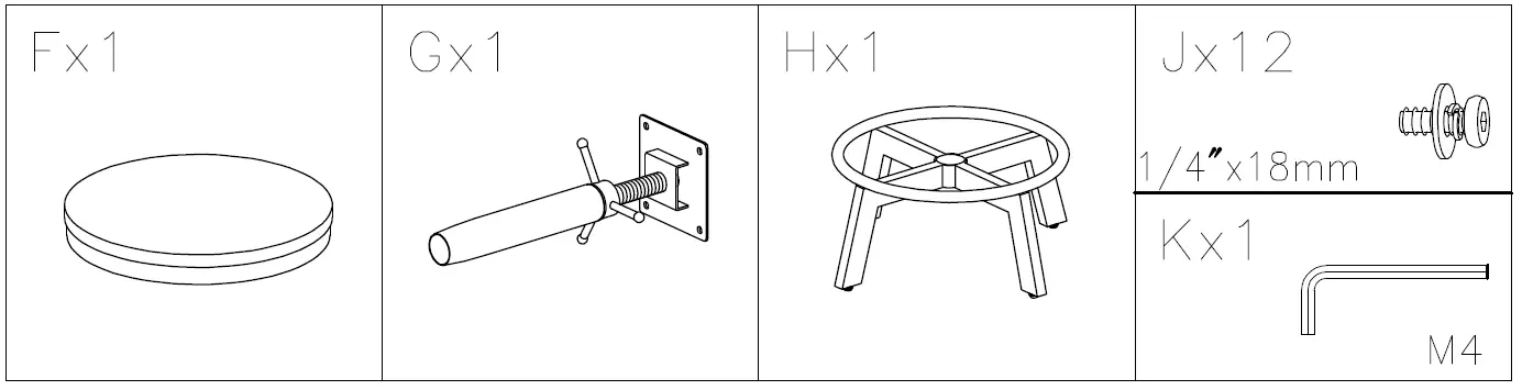 ASHLEY D320-223 Furniture Counter Height Dining Table 2
