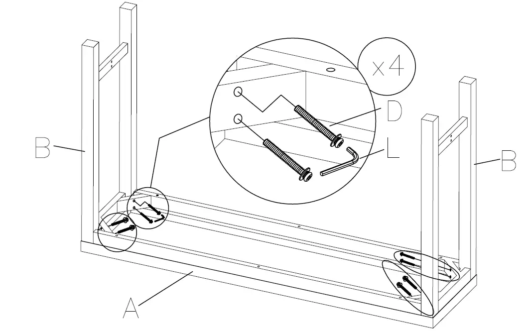 ASHLEY D320-223 Furniture Counter Height Dining Table 3
