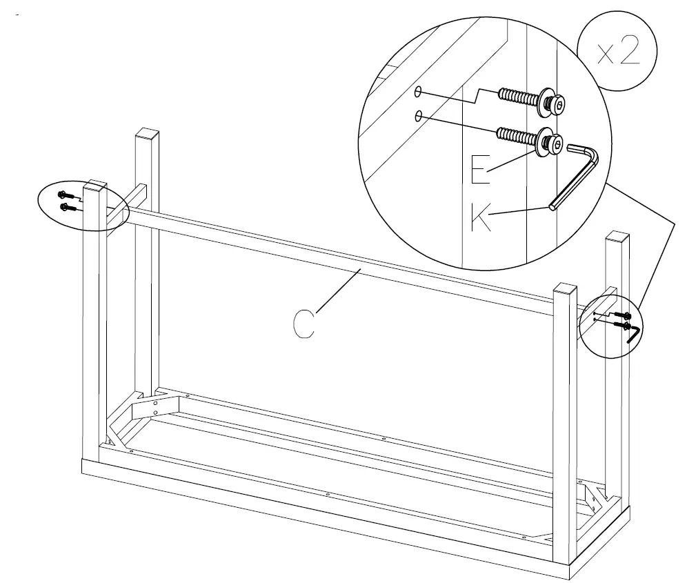 ASHLEY D320-223 Furniture Counter Height Dining Table 4