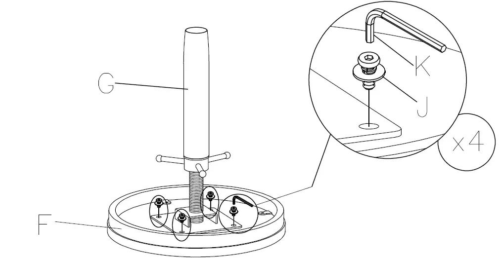ASHLEY D320-223 Furniture Counter Height Dining Table 6