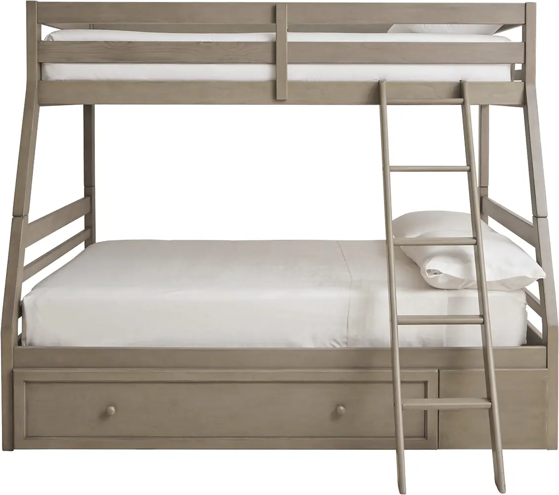 ASHLEY B733-58R Twin Over Full Bunk Bed with 1 Large Storage Drawer-FIG1