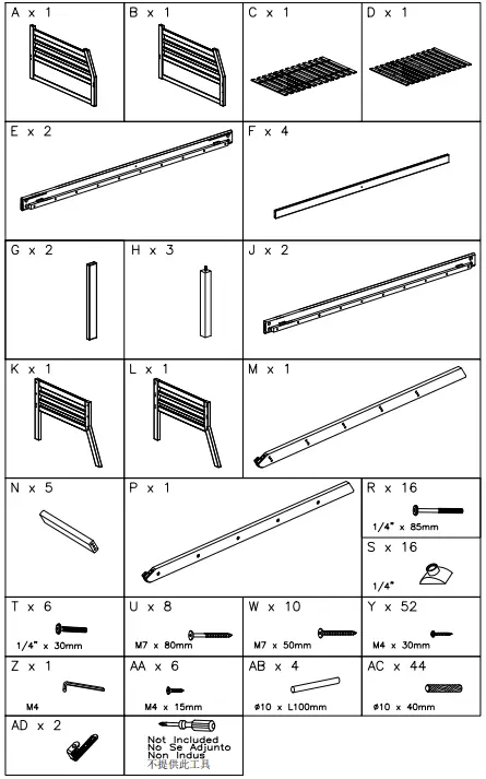 ASHLEY B733-58R Twin Over Full Bunk Bed with 1 Large Storage Drawer-FIG3