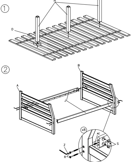 ASHLEY B73ASHLEY B733-58R Twin Over Full Bunk Bed with 1 Large Storage Drawer-FIG43-58R Twin Over Full Bunk Bed with 1 Large Storage Drawer-FIG4
