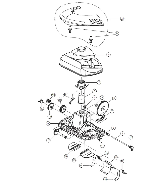 PENTAIR-Kreepy-Krauly-SandShark--Inground-Pool-Cleaner -FIG- (40)