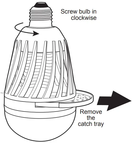 FEIT Electric C60 Cylinder Shape Bug Zapper and Light Bulb -